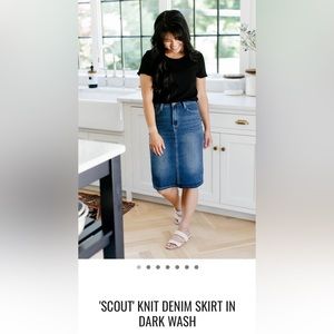 “Scout” The Main Street Exchange Denim Skirt